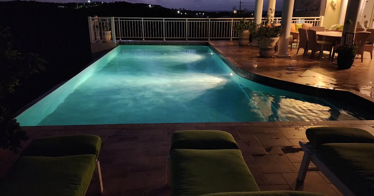 Pool at night